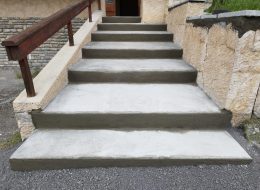 Réalisation de marches extérieurs étape 3