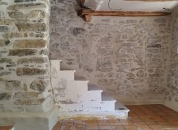 Enduit pierres apparentes