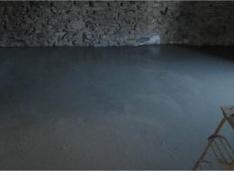 Photographie d'une dalle coulée par Maxime Leblanc